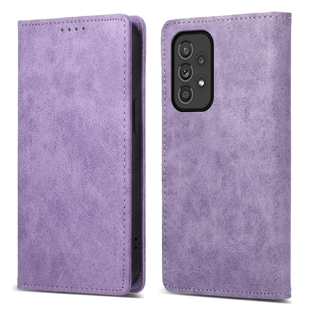 DF-05 til Samsung Galaxy A33 5G PU læder etui med stander, tegnebogsfunktion og RFID-blokering