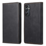 DF-05 For Samsung Galaxy A24 4G (162.1 x 77.6 x 8.3mm) RFID Blocking Phone Case PU Leather + TPU Stand Wallet Cover