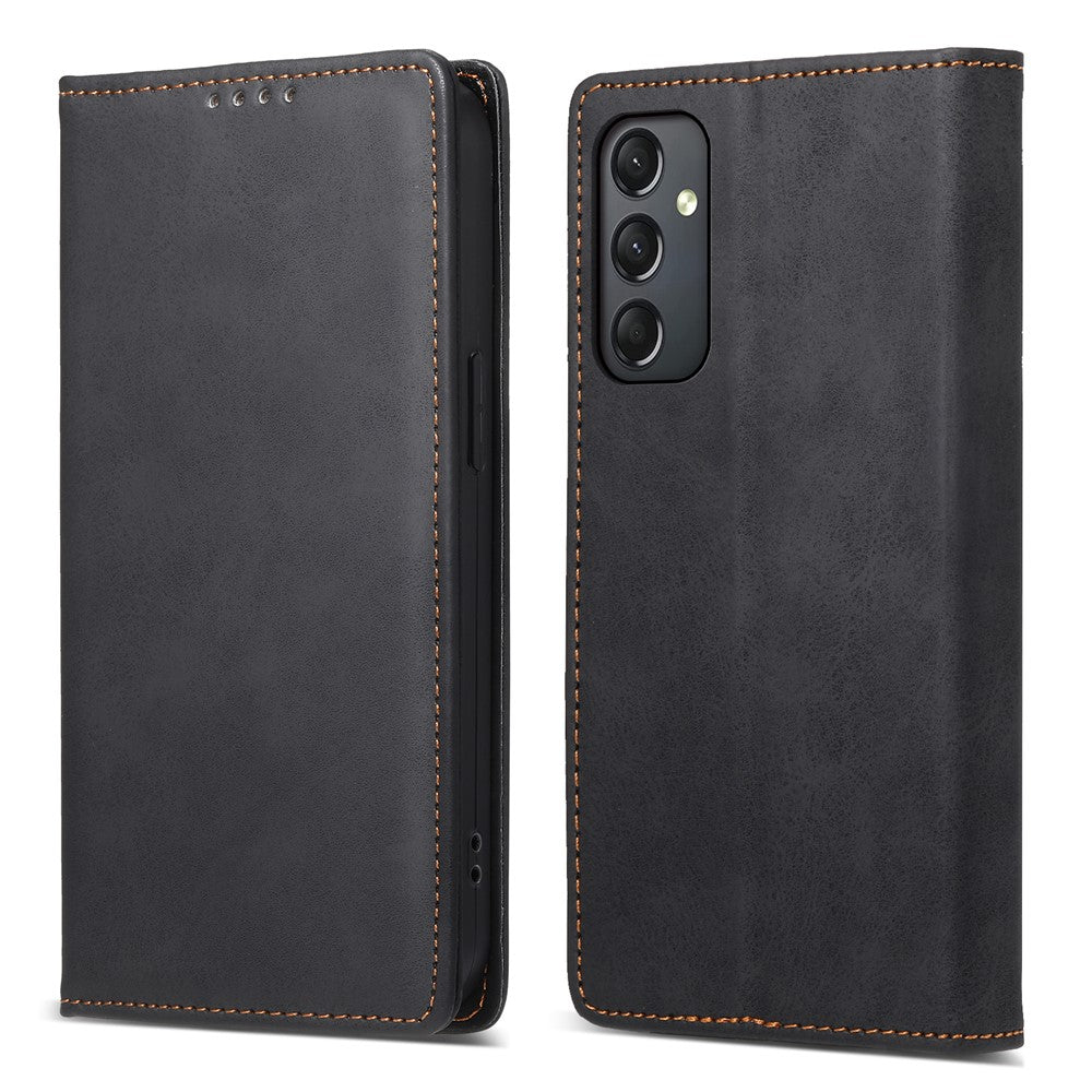 DF-05 For Samsung Galaxy A24 4G (162.1 x 77.6 x 8.3mm) RFID Blocking Phone Case PU Leather + TPU Stand Wallet Cover
