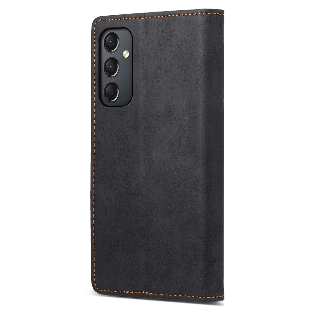 DF-05 For Samsung Galaxy A24 4G (162.1 x 77.6 x 8.3mm) RFID Blocking Phone Case PU Leather + TPU Stand Wallet Cover