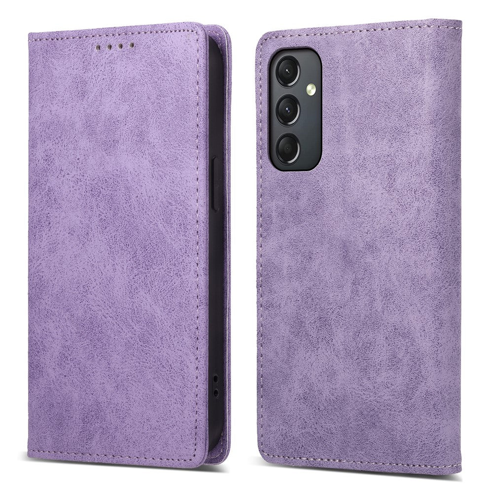 DF-05 For Samsung Galaxy A24 4G (162.1 x 77.6 x 8.3mm) RFID Blocking Phone Case PU Leather + TPU Stand Wallet Cover