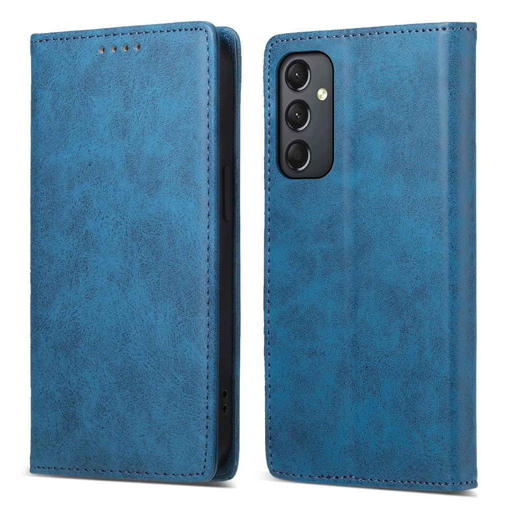 DF-05 For Samsung Galaxy A24 4G (162.1 x 77.6 x 8.3mm) RFID Blocking Phone Case PU Leather + TPU Stand Wallet Cover