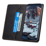 DF-05 For Samsung Galaxy A22 5G (EU Version) RFID Blocking Phone Case Leather Wallet Stand Anti-drop Cover