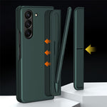 For Samsung Galaxy Z Fold5 5G Rubberized Phone Cover  Kickstand Hard PC Phone Case with Pen and Pen Holder