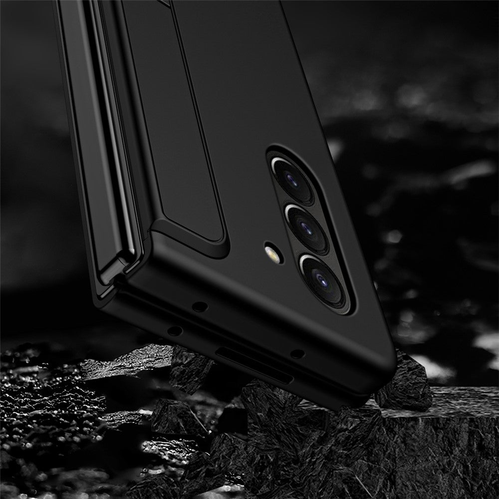 For Samsung Galaxy Z Fold5 5G Rubberized Phone Cover  Kickstand Hard PC Phone Case with Pen and Pen Holder