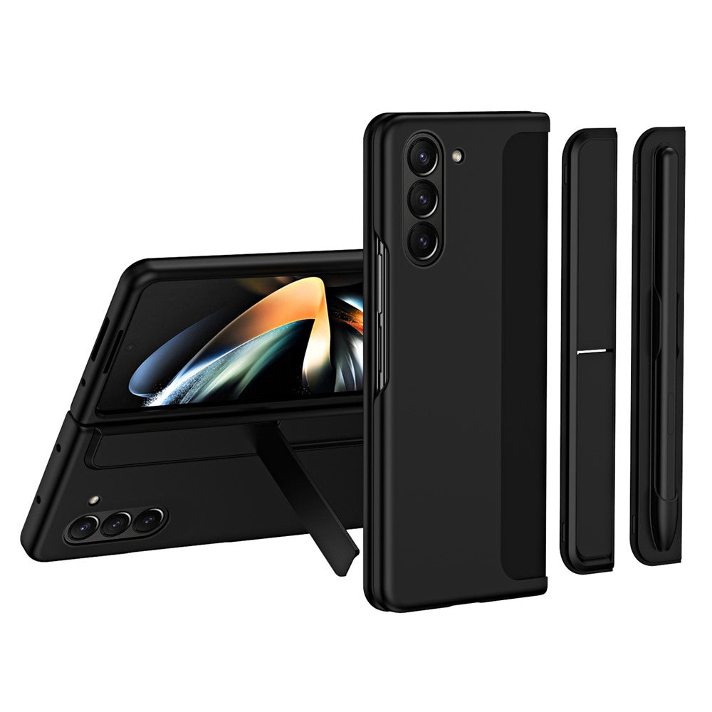 For Samsung Galaxy Z Fold5 5G Rubberized Phone Cover  Kickstand Hard PC Phone Case with Pen and Pen Holder