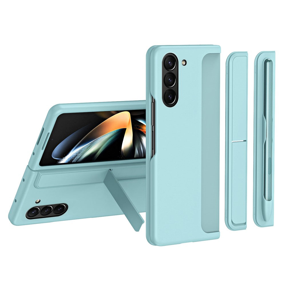 For Samsung Galaxy Z Fold5 5G Rubberized Phone Cover  Kickstand Hard PC Phone Case with Pen and Pen Holder