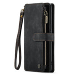 For Google Pixel 8 Pro Phone Cases with Strap CASEME C30 Zipper Multiple Card Holder PU Leather Cover