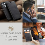 CASEME 013-serien för Xiaomi Poco F5 5G / Redmi Note 12 Turbo PU-läder plånboksfodral i stativ, smartphone-skydd