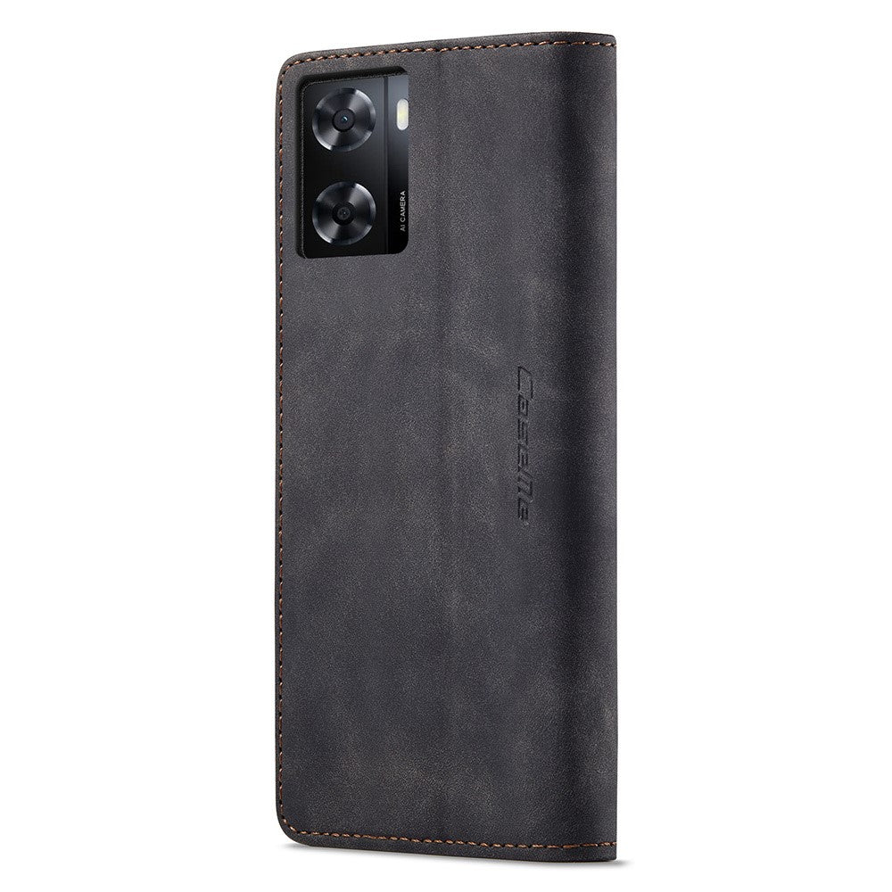 CASEME 013-serien Läderfodral för Oppo A57 4G / A57s 4G / A57e 4G / A77 4G / A77s 4G / OnePlus Nord N20 SE 4G Plånboksfodral med stativ