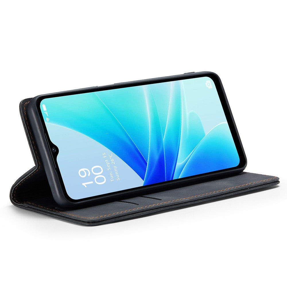 CASEME 013-serien Läderfodral för Oppo A57 4G / A57s 4G / A57e 4G / A77 4G / A77s 4G / OnePlus Nord N20 SE 4G Plånboksfodral med stativ