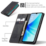 CASEME 013-serien Läderfodral för Oppo A57 4G / A57s 4G / A57e 4G / A77 4G / A77s 4G / OnePlus Nord N20 SE 4G Plånboksfodral med stativ