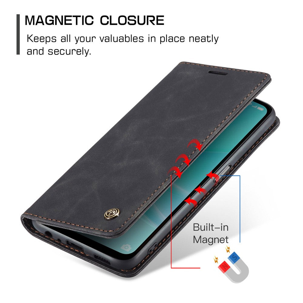 CASEME 013-serien Läderfodral för Oppo A57 4G / A57s 4G / A57e 4G / A77 4G / A77s 4G / OnePlus Nord N20 SE 4G Plånboksfodral med stativ