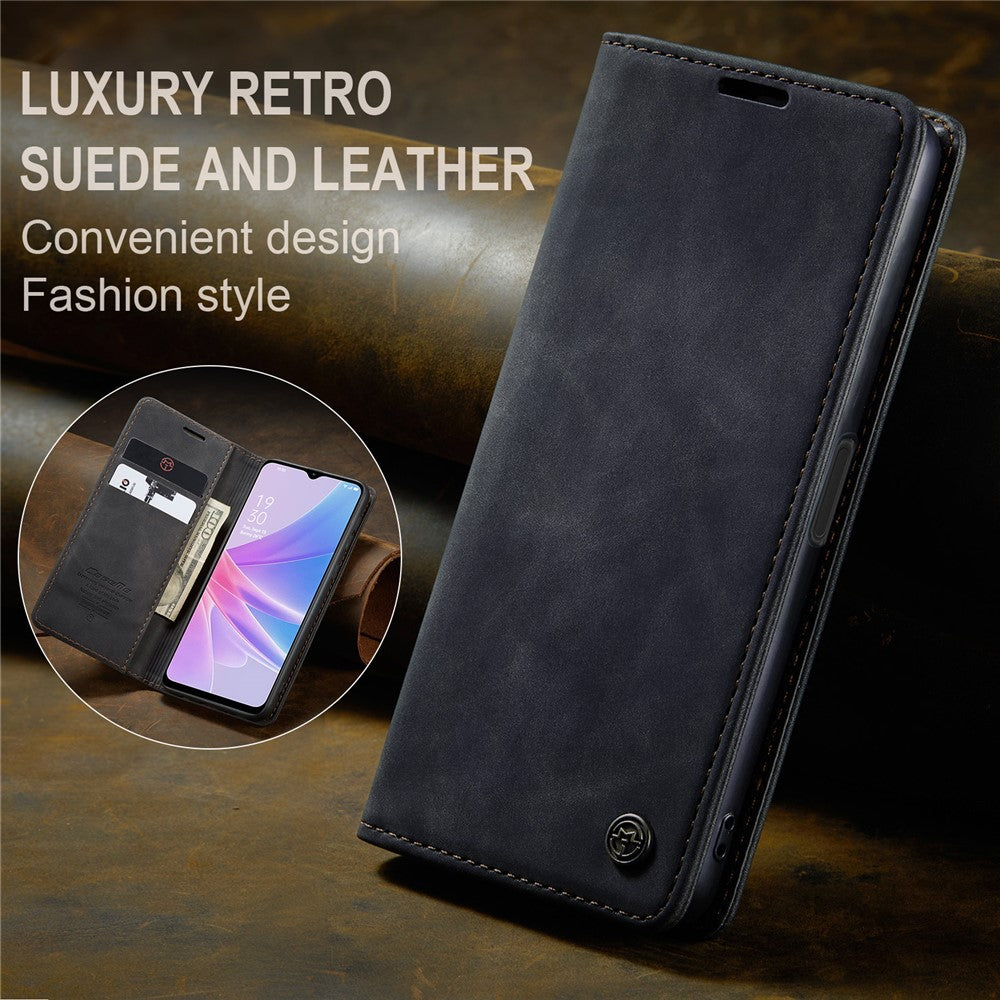 CASEME 013 Series For Oppo A78 5G Multifunction Wallet Phone Case PU Leather Stand Flip Cover