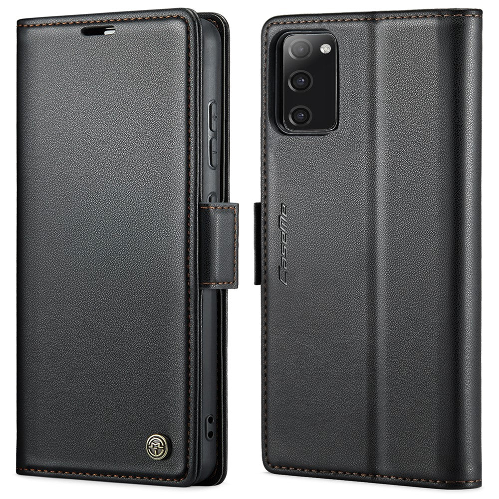 For Samsung Galaxy S20 FE / S20 FE 5G / S20 FE 2022 / S20 Lite Leather Case CASEME 023 RFID Blocking 3 Card Slot Mobile Cover