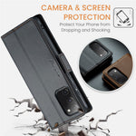 For Samsung Galaxy S20 FE / S20 FE 5G / S20 FE 2022 / S20 Lite Leather Case CASEME 023 RFID Blocking 3 Card Slot Mobile Cover