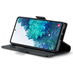 For Samsung Galaxy S20 FE / S20 FE 5G / S20 FE 2022 / S20 Lite Leather Case CASEME 023 RFID Blocking 3 Card Slot Mobile Cover