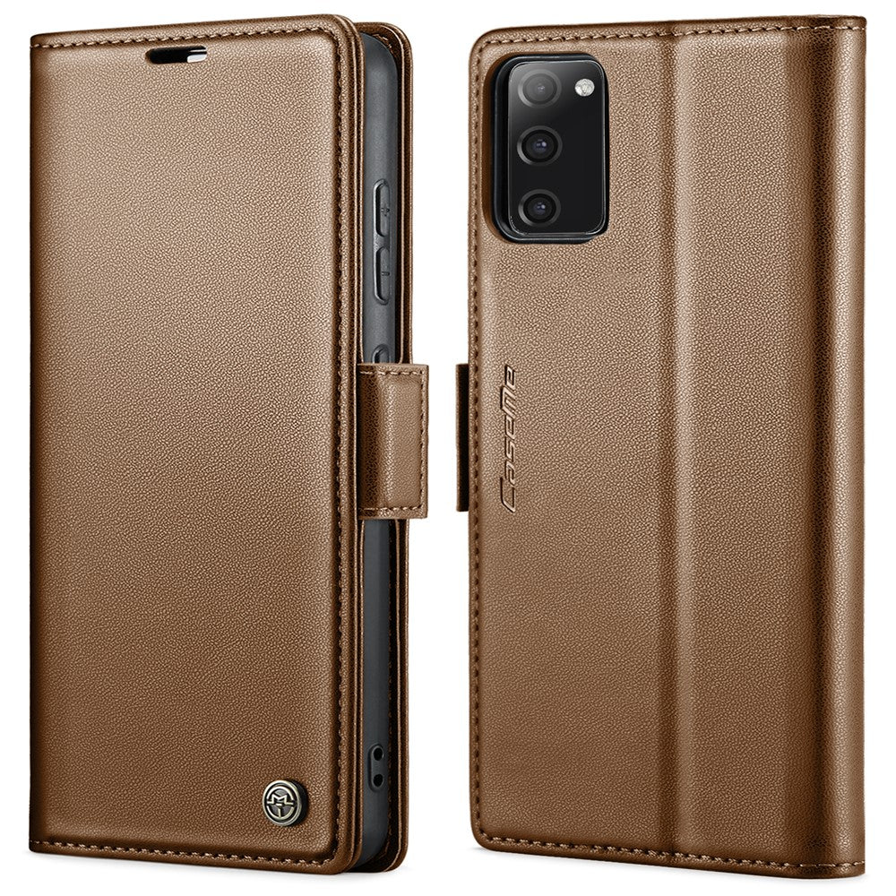 For Samsung Galaxy S20 FE / S20 FE 5G / S20 FE 2022 / S20 Lite Leather Case CASEME 023 RFID Blocking 3 Card Slot Mobile Cover