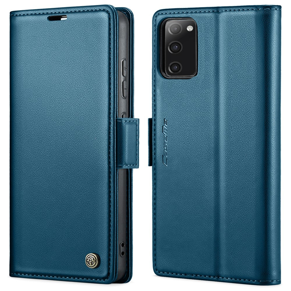 For Samsung Galaxy S20 FE / S20 FE 5G / S20 FE 2022 / S20 Lite Leather Case CASEME 023 RFID Blocking 3 Card Slot Mobile Cover