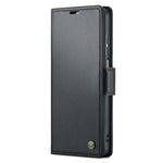 For Xiaomi Redmi Note 9S 4G / Note 9 Pro 4G / Note 9 Pro Max Leather Case CASEME 023 RFID Blocking 3 Card Slot Mobile Cover