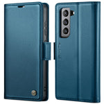For Samsung Galaxy S21 FE 5G Leather Case CASEME 023 RFID Blocking 3 Card Slot Mobile Cover