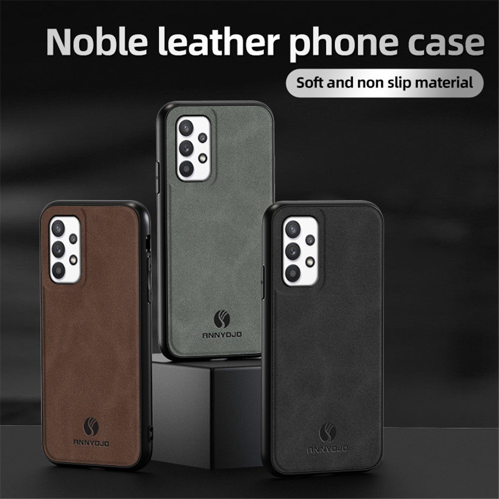 ANNYOJO Til Samsung Galaxy A32 5G / M32 5G PU-læder+PC+TPU Bagcover Skridsikker Telefoncover