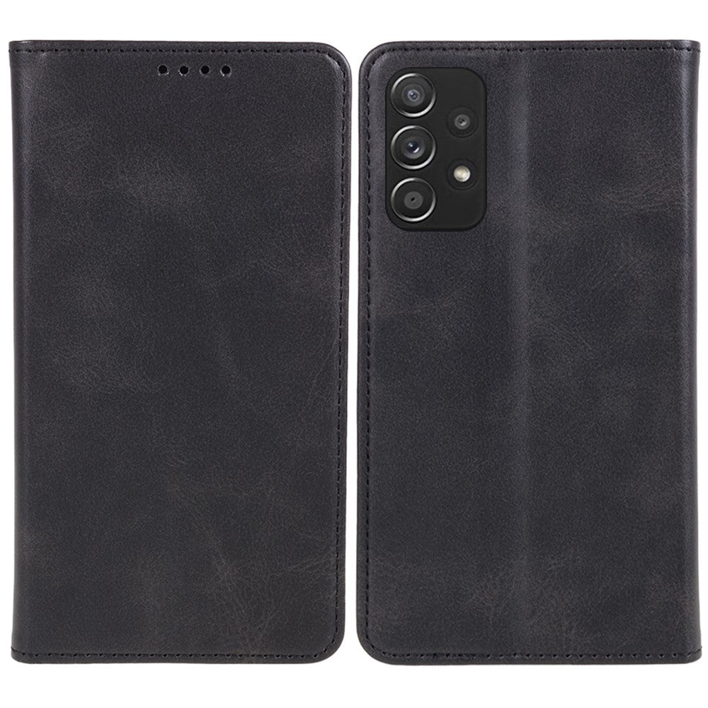 For Samsung Galaxy A32 5G / M32 5G Wallet PU Leather Phone Cover Calf Texture Stand Phone Case