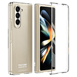 For Samsung Galaxy Z Fold5 5G Phone Case Hard PC Scratch Resistant Cover with Tempered Glass Film