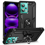 Xiaomi Redmi Note 12 4G Stödmobilskal PC+TPU-skydd med inbyggd magnetisk hållare Metallplåt