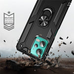 Xiaomi Redmi Note 12 4G Stödmobilskal PC+TPU-skydd med inbyggd magnetisk hållare Metallplåt