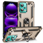 Xiaomi Redmi Note 12 4G Stödmobilskal PC+TPU-skydd med inbyggd magnetisk hållare Metallplåt