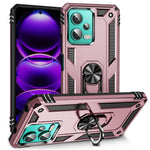Xiaomi Redmi Note 12 4G Stödmobilskal PC+TPU-skydd med inbyggd magnetisk hållare Metallplåt
