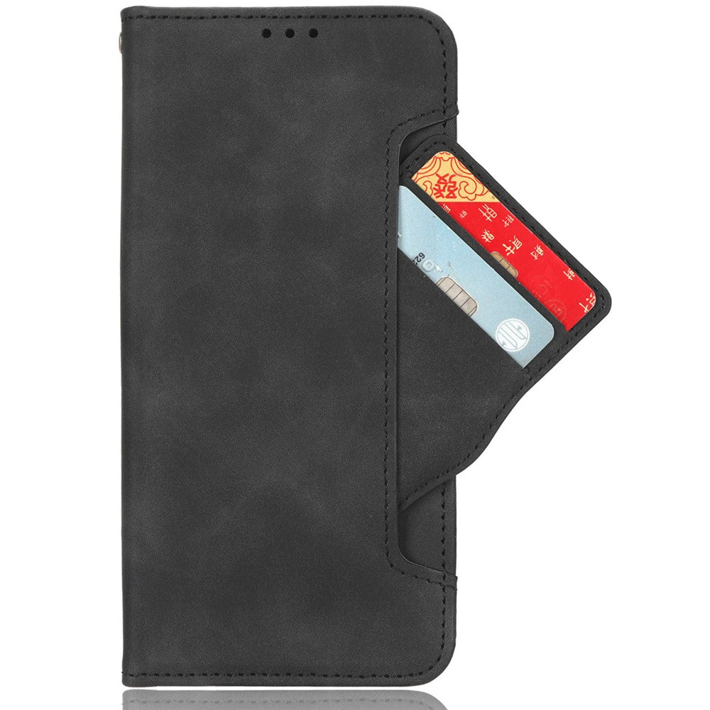 Til HTC U23 Pro 5G Pung-cover i PU-læder med flere kortpladser og stander