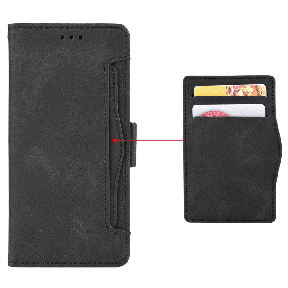 Til HTC U23 Pro 5G Pung-cover i PU-læder med flere kortpladser og stander