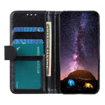 For iPhone 15 Pro Crazy Horse Texture Flip Wallet Case PU Leather Stand Phone Cover