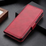 For iPhone 15 Pro Wallet Stand Phone Case Cowhide Texture Full Protection PU Leather Cover Shell