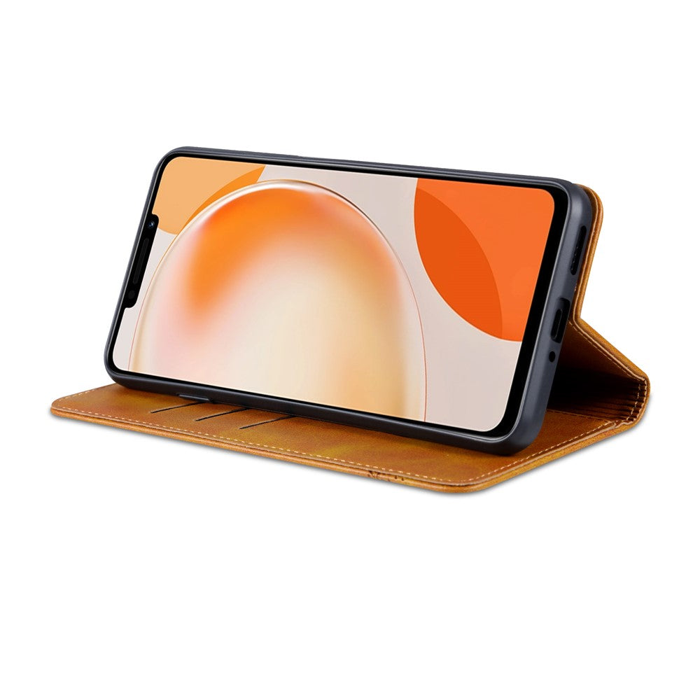 AZNS For Huawei Enjoy 60X Magnetic Closing Anti-Scratch PU Leather Phone Case Flip Wallet Stand Cover