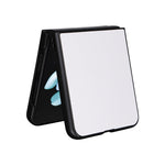 Til Samsung Galaxy Z Flip5 5G telefoncover med kulfibertekstur, PU-læder + PC beskyttelsescover
