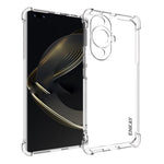 ENKAY HAT PRINCE För Huawei Nova 11 Pro / 11 Ultra Mobilmobilskal Halkfri Randig Kant Genomskinligt mobilskal