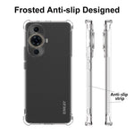 ENKAY HAT PRINCE För Huawei Nova 11 Pro / 11 Ultra Mobilmobilskal Halkfri Randig Kant Genomskinligt mobilskal