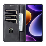 AZNS For Xiaomi Redmi Note 12 Turbo / Poco F5 5G Wallet Phone Case PU Leather Anti-drop Stand Cover
