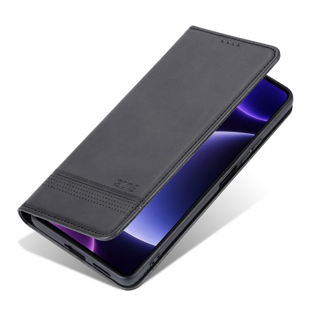 AZNS For Xiaomi Redmi Note 12 Turbo / Poco F5 5G Wallet Phone Case PU Leather Anti-drop Stand Cover