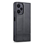 AZNS För Xiaomi Redmi Note 12 Turbo / Poco F5 5G Plånboksfodral i PU-läder med stativ och fallskydd
