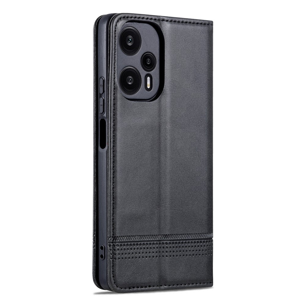 AZNS För Xiaomi Redmi Note 12 Turbo / Poco F5 5G Plånboksfodral i PU-läder med stativ och fallskydd