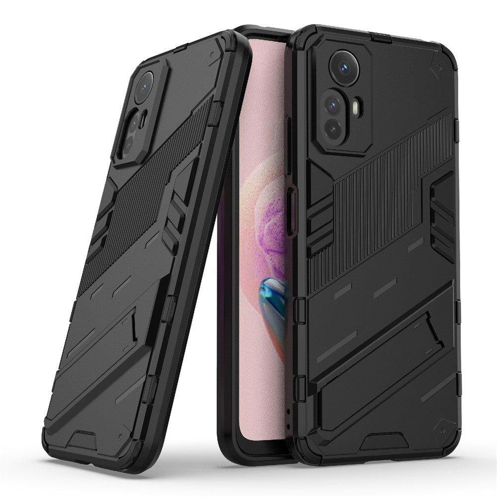 Xiaomi Redmi Note 12S 4G Stödjande Fallskyddande PC + TPU Stötsäkert mobilskal