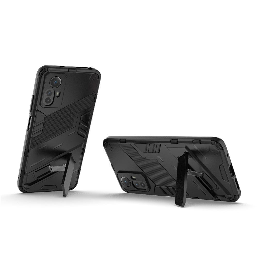 Xiaomi Redmi Note 12S 4G Stödjande Fallskyddande PC + TPU Stötsäkert mobilskal