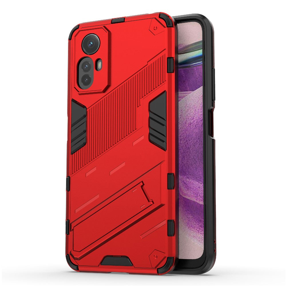 Xiaomi Redmi Note 12S 4G Stödjande Fallskyddande PC + TPU Stötsäkert mobilskal