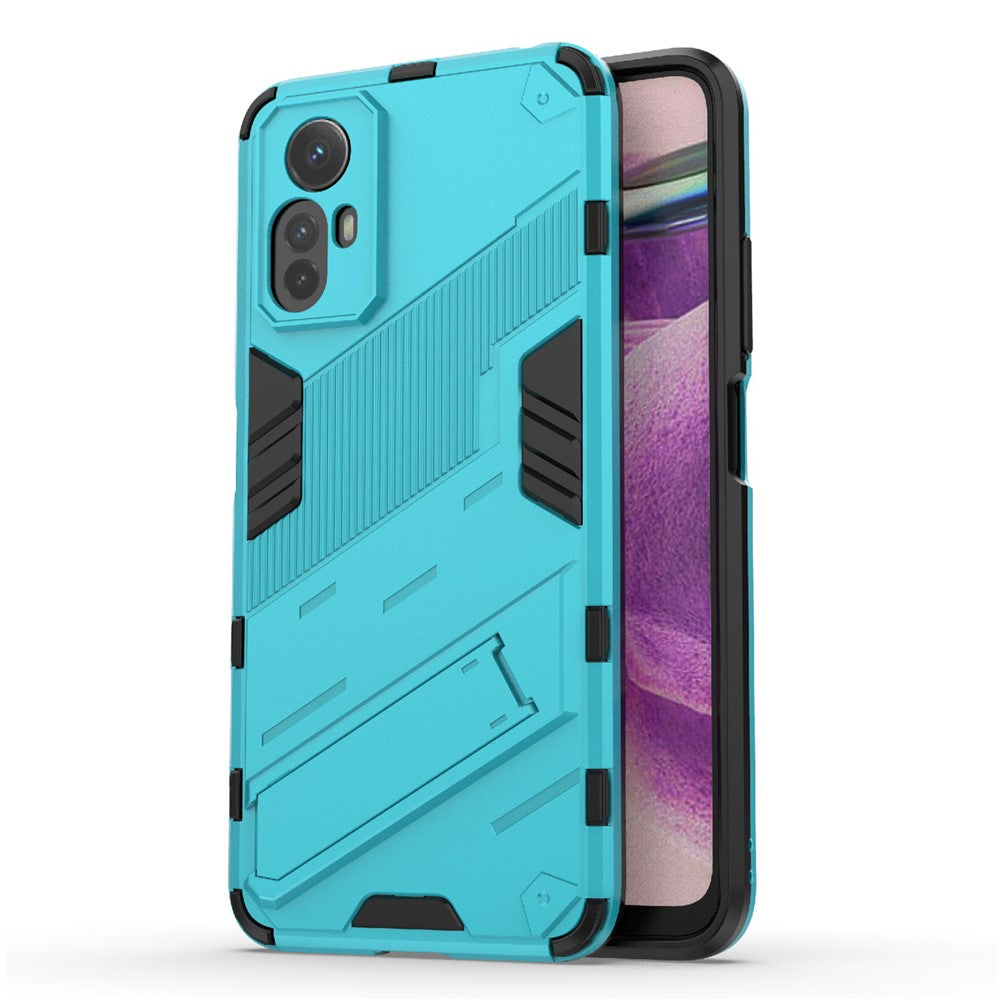 Xiaomi Redmi Note 12S 4G Stödjande Fallskyddande PC + TPU Stötsäkert mobilskal