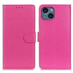 For iPhone 15 Anti-Scratch Litchi Texture Phone Case Wallet Stand PU Leather Protective Shell