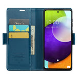 For Samsung Galaxy A52 4G / A52s 5G / A52 5G Leather Case CASEME 023 RFID Blocking 3 Card Slot Mobile Cover